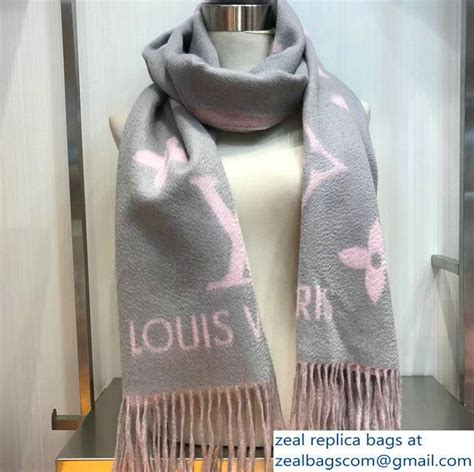 louis vuitton grey cashmere scarf|Louis Vuitton wool cashmere scarf.